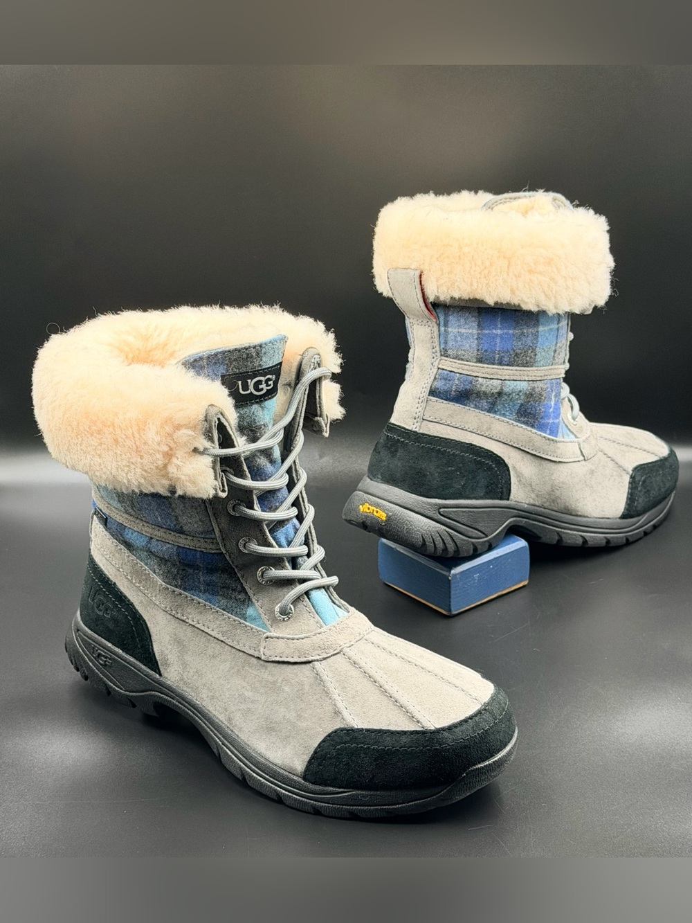 UGG plaid waterproof winter snow boot